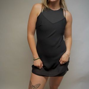 Banana Republic black slip-dress